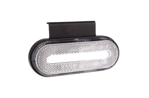 Amio ΦΩΣ ΟΓΚΟΥ ΦΟΡΤΗΓΟΥ LED ΛΕΥΚΟ ΟΒΑΛ 10-30V 124x49x22mm ΑΔΙΑΒΡΟΧΟ OM-01-W AMIO 1ΤΕΜ.