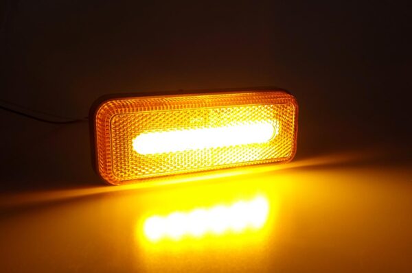 Amio ΦΩΣ ΟΓΚΟΥ ΦΟΡΤΗΓΟΥ LED ΠΟΡΤΟΚΑΛΙ 10-30V 124x49x22mm ΑΔΙΑΒΡΟΧΟ OM-02-O AMIO 1ΤΕΜ. - Image 4