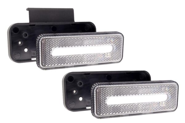 Amio ΦΩΣ ΟΓΚΟΥ ΦΟΡΤΗΓΟΥ LED ΛΕΥΚΟ 10-30V 124x49x22mm ΑΔΙΑΒΡΟΧΟ OM-02-W AMIO 1ΤΕΜ. - Image 2