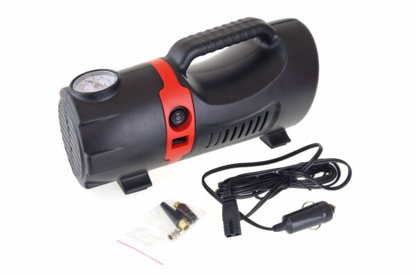 Amio ΚΟΜΠΡΕΣΕΡ ΑΕΡΑ ΕΛΑΣΤΙΚΩΝ 230/12V 150psi 10bar ΜΕ ΦΙΣ ΑΝΑΠΤΗΡΑ & LED ΦΑΚΟ & ΚΑΛΩΔΙΟ - Image 2
