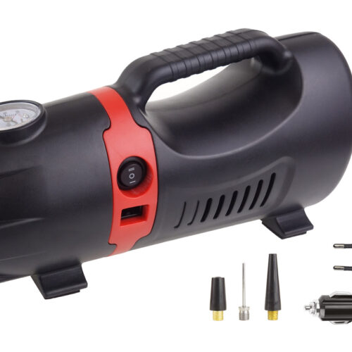 Amio ΚΟΜΠΡΕΣΕΡ ΑΕΡΑ ΕΛΑΣΤΙΚΩΝ 230/12V 150psi 10bar ΜΕ ΦΙΣ ΑΝΑΠΤΗΡΑ & LED ΦΑΚΟ & ΚΑΛΩΔΙΟ