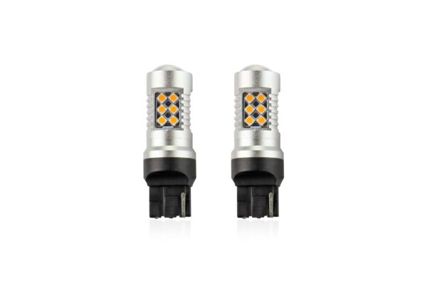 Amio WY21W T20 12/24V 6,2W 800lm LED 24xSMD3030 CAN-BUS ΚΙΤΡΙΝΟ 18x56mm 2ΤΕΜ. - Image 2