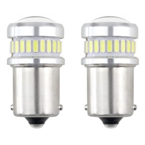 Amio R5W/R10W 12/24V BA15s 24+6xSMD3030 CAN-BUS ΔΙΑΘΛΑΣΗΣ (ΜΟΝΟΠΟΛΙΚΟ/ΦΟΥΝΤΟΥΚΙ) LED  ΑΜΙΟ - 2ΤΕΜ.
