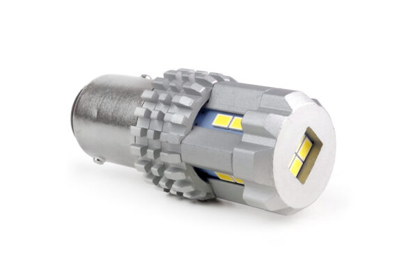 Amio P21/5W BAY15d 12/24V 22 LED SMD ULTRABRIGHT 3020 CANBUS ΛΕΥΚΟ 2ΤΕΜ. - Image 2