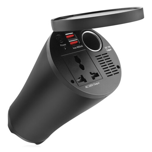 Amio INVERTER ΠΟΤΗΡΟΘΗΚΗΣ 12>230V max150W-peak300W ΜΕ 2 USB 4800mA ΚΑΙ ΑΝΤΑΠΤΟΡΑ ΑΝΑΠΤΗΡΑ 12V