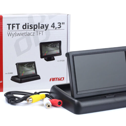 Amio ΟΘΟΝΗ TFT LCD ΑΝΑΔΙΠΛΟΥΜΕΝΗ ΑΥΤΟΚΙΝΗΤΟΥ 4,3″ – 12V
