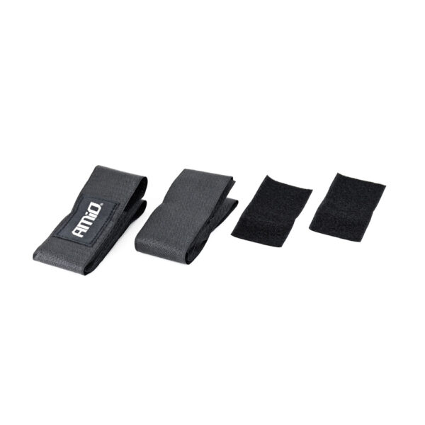 Amio ΙΜΑΝΤΕΣ VELCRO 59x5cm ΜΕ ΑΥΤΟΚΟΛΛΗΤΑ 10x5cm ΜΑΥΡΟ ΓΙΑ ΣΤΗΡΙΞΗ ΠΥΡΟΣΒΕΣΤΗΡΑ AMiO - 2 ΤΕΜ. - Image 2