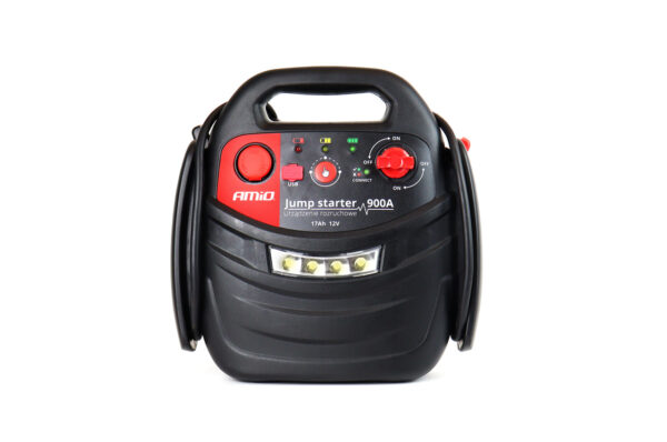 Amio ΕΚΚΙΝΗΤΗΣ ΜΠΑΤΑΡΙΑΣ STARTER 4 ΣΕ 1 17Ah 12V DC 300A (700A max) 250PSI ΜΕ ΚΟΜΠΡΕΣΕΡ ΑΕΡΑ / ΜΑΝΟΜΕΤΡΟ / 3 LED / 2 ΠΡΙΖΕΣ 12V / 1 ΘΥΡΑ USB 5V 2,1A SENA ΓΙΑ ΒΕΝΖΙΝΗ ΚΑΙ DIESEL AMiO - 1 ΤΕΜ.