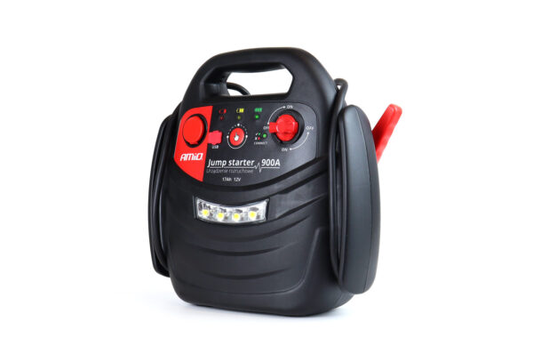 Amio ΕΚΚΙΝΗΤΗΣ ΜΠΑΤΑΡΙΑΣ STARTER 4 ΣΕ 1 17Ah 12V DC 300A (700A max) 250PSI ΜΕ ΚΟΜΠΡΕΣΕΡ ΑΕΡΑ / ΜΑΝΟΜΕΤΡΟ / 3 LED / 2 ΠΡΙΖΕΣ 12V / 1 ΘΥΡΑ USB 5V 2,1A SENA ΓΙΑ ΒΕΝΖΙΝΗ ΚΑΙ DIESEL AMiO - 1 ΤΕΜ. - Image 3