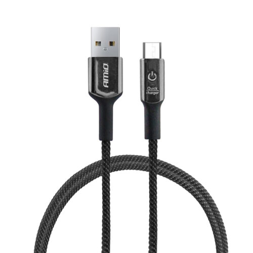 Amio ΚΑΛΩΔΙΟ ΦΟΡΤΙΣΗΣ ΚΑΙ ΣΥΓΧΡΟΝΙΣΜΟΥ FAST CHARGE (ΤΑΧΕΙΑΣ ΦΟΡΤΙΣΗΣ) USB ΓΙΑ MICRO USB 100cm FullLINK UC-11 AMIO