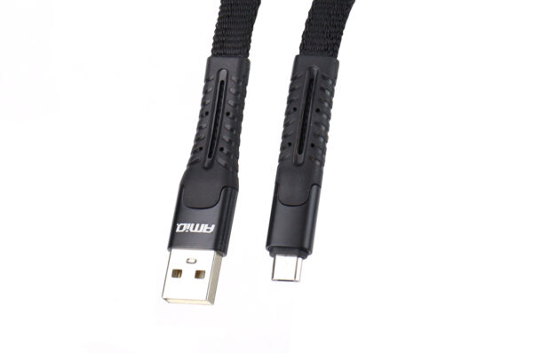 Amio ΚΑΛΩΔΙΟ ΦΟΡΤΙΣΗΣ ΚΑΙ ΣΥΓΧΡΟΝΙΣΜΟΥ ΣΠΙΡΑΛ USB ΓΙΑ MICRO USB 120cm FullLINK UC-12 AMIO - Image 3
