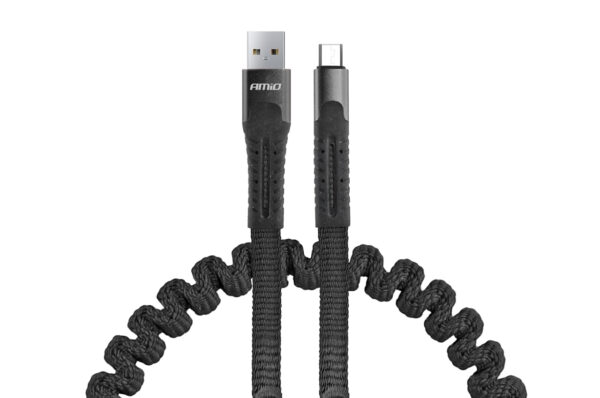 Amio ΚΑΛΩΔΙΟ ΦΟΡΤΙΣΗΣ ΚΑΙ ΣΥΓΧΡΟΝΙΣΜΟΥ ΣΠΙΡΑΛ USB ΓΙΑ MICRO USB 120cm FullLINK UC-12 AMIO