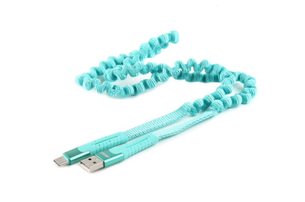Amio ΚΑΛΩΔΙΟ ΦΟΡΤΙΣΗΣ ΚΑΙ ΣΥΓΧΡΟΝΙΣΜΟΥ ΣΠΙΡΑΛ USB ΓΙΑ USB TYPE C 120cm FullLINK UC-14 AMIO - Image 4