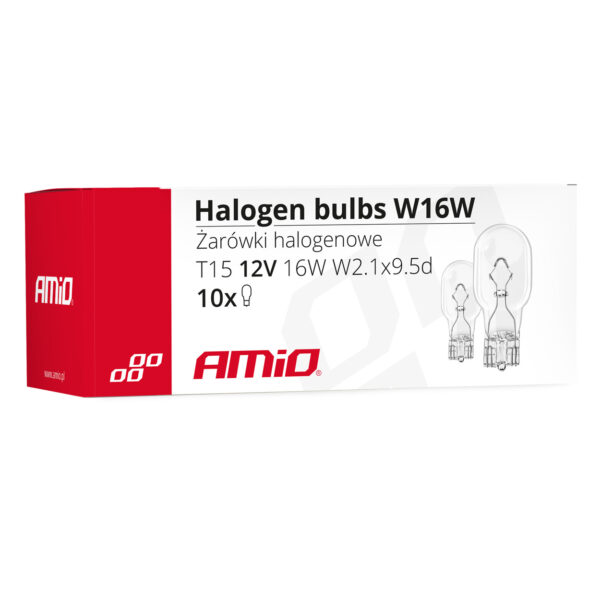 Amio W16W 12V 16W W2,1x9,5d (ΚΑΡΦΩΤΟ ΑΚΑΛΥΚΟ) ΑΛΟΓΟΝΟΥ ΑΜΙΟ - 10ΤΕΜ. - Image 3