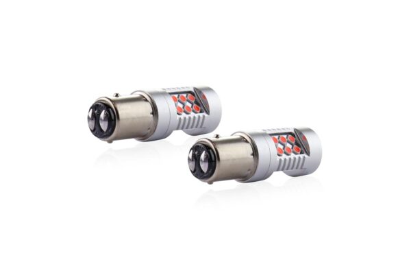 Amio PR21/5W 12/24V 1,3/1,7W 6.000k LED 24xSMD3030 CAN-BUS ΚΟΚΚΙΝΟ 18x56mm 2ΤΕΜ. - Image 2