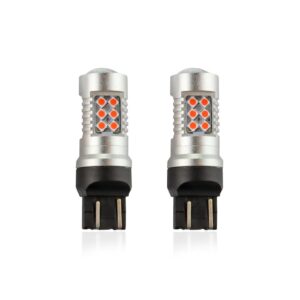 Amio WR21/5W T20 12/24V 6,2W 5.600K LED 24xSMD3030 CAN-BUS ΚΟΚΚΙΝΟ 18x56mm 2ΤΕΜ.