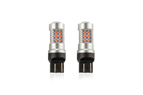 Amio WR21/5W T20 12/24V 6,2W 5.600K LED 24xSMD3030 CAN-BUS ΚΟΚΚΙΝΟ 18x56mm 2ΤΕΜ.