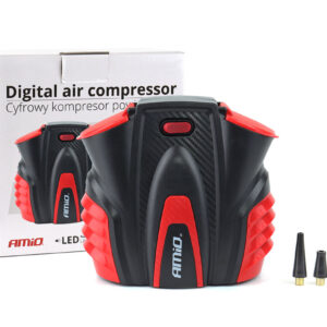 Amio ΚΟΜΠΡΕΣΕΡ ΑΕΡΑ 12V 10bar/150psi ΜΕ 3 ΑΝΤΑΠΤΟΡΕΣ ΚΑΙ ΨΗΦΙΑΚΗ ΕΝΔΕΙΞΗ ACOMP-16 AMIO