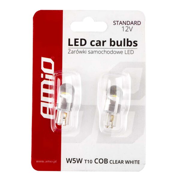 Amio T10 W5W 12V W2,1x9,5d ΛΕΥΚΟ 5.600K 12SMDx2835 ΣΙΛΙΚΟΝΗΣ (ΚΑΡΦΩΤΟ) 2ΤΕΜ. - Image 4