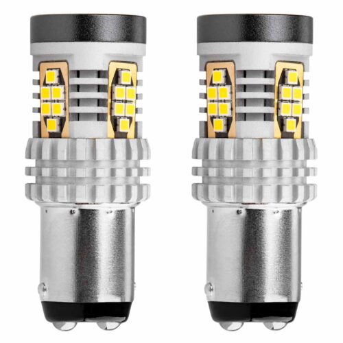 Amio ΛΑΜΠΑΚΙΑ ΔΙΠΟΛΙΚΑ LED ΛΕΥΚΑ CAN-BUS P21/5w BAY15D 12/24V 24xSMD 3020 ΑMiO – 2 TEM.