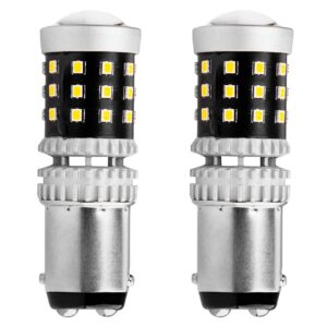 Amio ΛΑΜΠΑΚΙΑ ΔΙΠΟΛΙΚΑ LED ΛΕΥΚΑ CAN-BUS P21/5w BAY15D 12/24V 39xSMD 2016 ΑMiO - 2 TEM.