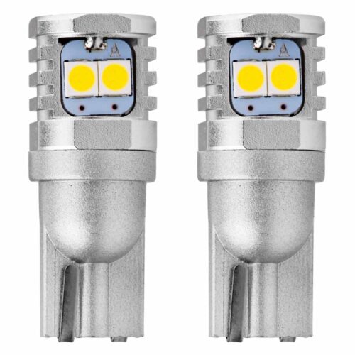 Amio T10 W5W/W10W 12/24V W2,1×9,5d 6SMDx3030 ΛΕΥΚΟ (ΚΑΡΦΩΤΟ – CAN-BUS) AMIO 2ΤΕΜ.