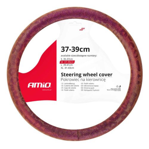Amio ΚΑΛΥΜΜΑ ΤΙΜΟΝΙΟΥ 37/39CM SWC-33-M SNAKESKIN ΜΕ ΥΦΗ ΦΙΔΙΟΥ​ AMIO – 1 ΤΕΜ.
