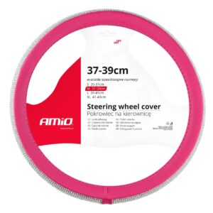 Amio ΚΑΛΥΜΜΑ ΤΙΜΟΝΙΟΥ SWC-36 M 37-39cm ΣΕ ΡΟΖ / ΦΟΥΞΙΑ ΧΡΩΜΑ ΜΕ ΠΕΡΙΜΕΤΡΙΚΑ STRASS ΑΜΙΟ - 1 ΤΕΜ.