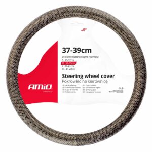 Amio ΚΑΛΥΜΜΑ ΤΙΜΟΝΙΟΥ SWC-37 M 37-39cm ΧΡΥΣΑ ΕΞΑΓΩΝΑ ΣΕ ΚΑΦΕ ΑΠΟΧΡΩΣΕΙΣ ΑΜΙΟ - 1 ΤΕΜ.