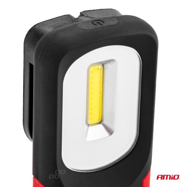 Amio ΦΑΚΟΣ ΕΡΓΑΣΙΑΣ ΧΕΙΡΟΣ ΜΕ ΓΑΝΤΖΟ/ΜΑΓΝΗΤΗ MICRO USB COB LED 1200mAh 50x31x117mm - Image 4