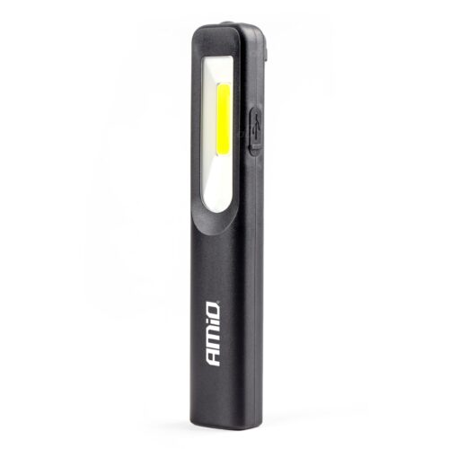 Amio ΦΑΚΟΣ ΕΡΓΑΣΙΑΣ ΧΕΙΡΟΣ ΜΕ ΓΑΝΤΖΟ/ΜΑΓΝΗΤΗ MICRO USB COB+XPE LED 1200mAh 22x28x164mm