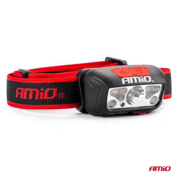 Amio ΦΑΚΟΣ ΚΕΦΑΛΗΣ ΕΡΓΑΣΙΑΣ LH03 1200mAh MICRO USB XPE+2LED+2SMD 180FLUX 8x7x7cm - Image 2