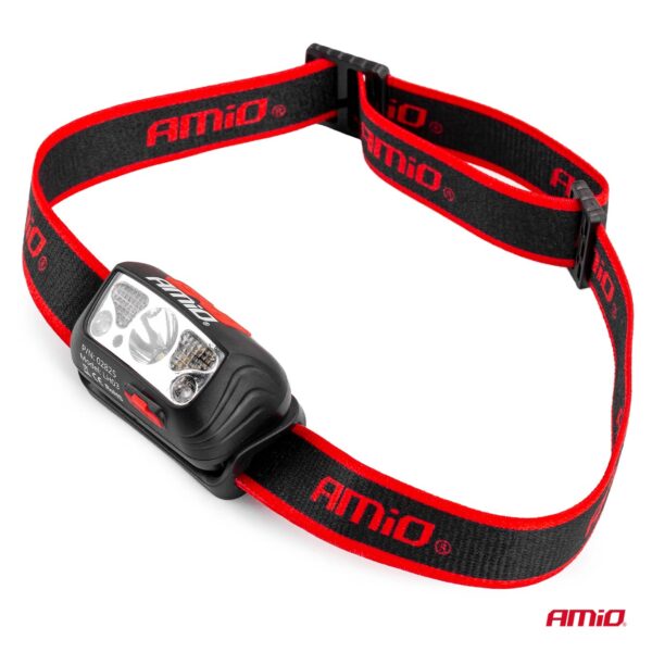 Amio ΦΑΚΟΣ ΚΕΦΑΛΗΣ ΕΡΓΑΣΙΑΣ LH03 1200mAh MICRO USB XPE+2LED+2SMD 180FLUX 8x7x7cm - Image 4