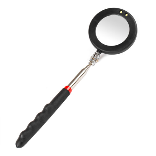 Amio ΚΑΘΡΕΠΤΗΣ ΧΕΙΡΟΣ ΤΗΛΕΣΚΟΠΙΚΟΣ 50mm 28-87cm 360 ΜΟΙΡΕΣ ΜΕ ΦΩΣ LED AMIO – 1 ΤΕΜ.