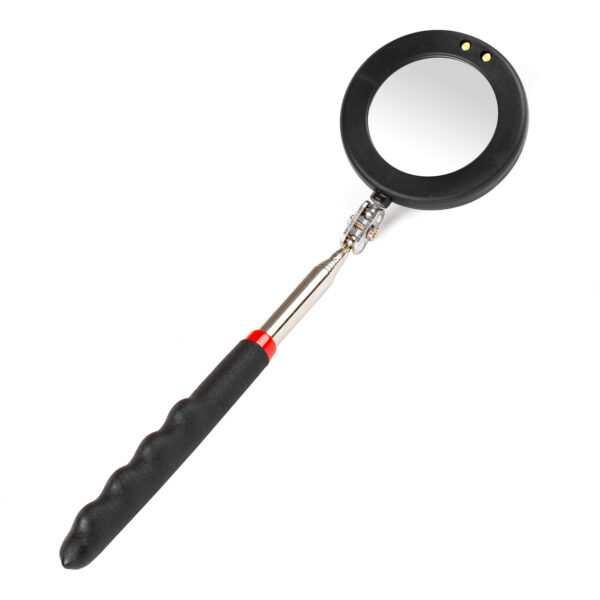 Amio ΚΑΘΡΕΠΤΗΣ ΧΕΙΡΟΣ ΤΗΛΕΣΚΟΠΙΚΟΣ 50mm 28-87cm 360 ΜΟΙΡΕΣ ΜΕ ΦΩΣ LED AMIO - 1 ΤΕΜ.