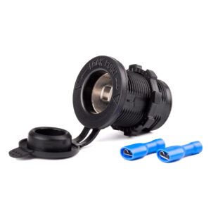 Amio ΠΡΙΖΑ ΑΝΑΠΤΗΡΑ ΜΕ ΚΑΠΑΚΙ 12/24V ΜΑΥΡΗ MOD-01 AMIO