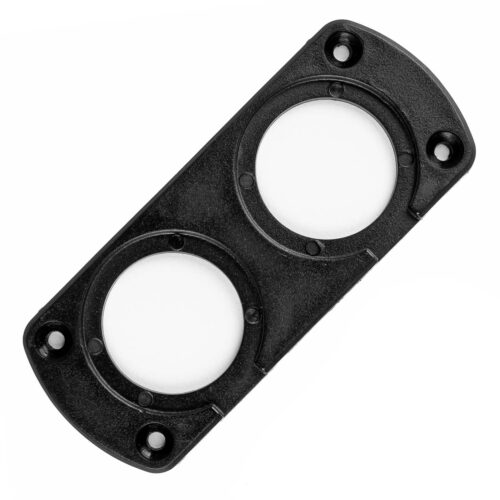 Amio ΠΑΝΕΛ ΔΙΠΛΟ ΓΙΑ ΠΡΙΖΕΣ ΜΑΥΡΟ MOD-13 105x43x4,5 mm ΔΙΑΜΕΤΡΟ ΤΡΥΠΑΣ: 3cm AMIO