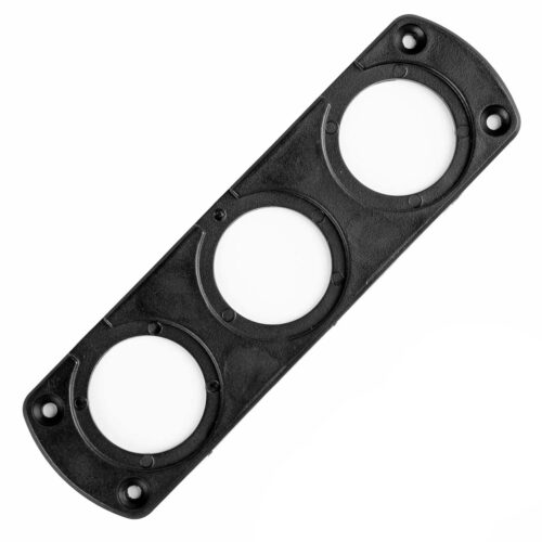 Amio ΠΑΝΕΛ ΤΡΙΠΛΟ ΓΙΑ ΠΡΙΖΕΣ ΜΑΥΡΟ MOD-13 151x43x4,5 mm ΔΙΑΜΕΤΡΟ ΤΡΥΠΑΣ: 3cm AMIO