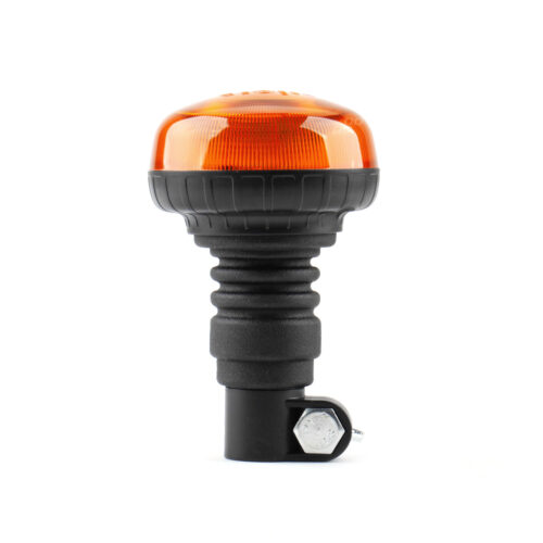 Amio ΦΑΡΟΣ ΠΕΡΙΣΤΡΕΦΟΜΕΝΟΣ LED MINI 12/24V 18SMD ΕΛΑΣΤΙΚΟΣ ΒΙΔΩΤΟΣ ΠΟΡΤΟΚΑΛΙ 138x86mm AMIO -1 ΤΕΜ.