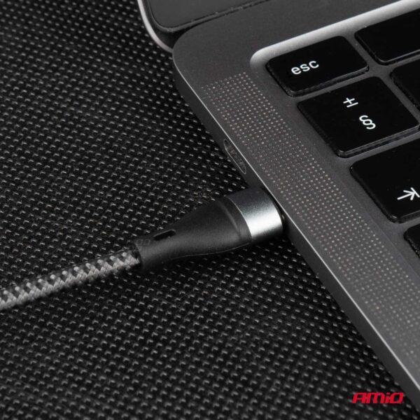 Amio ΚΑΛΩΔΙΟ ΦΟΡΤΙΣΗΣ ΚΑΙ ΣΥΓΧΡΟΝΙΣΜΟΥ USB TYPE C 200cm 3.0A UC-18 AMIO - 1 ΤΕΜ. - Image 3