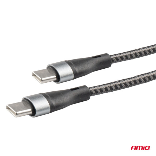 Amio ΚΑΛΩΔΙΟ ΦΟΡΤΙΣΗΣ ΚΑΙ ΣΥΓΧΡΟΝΙΣΜΟΥ USB TYPE C 200cm 3.0A UC-18 AMIO - 1 ΤΕΜ. - Image 4