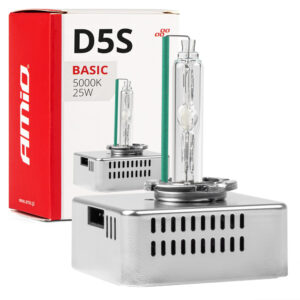 Amio D5S 12V 5.000k 25W ΑΝΤΑΛΛΑΚΤΙΚΗ ΛΑΜΠΑ BASIC AMIO - 1 Τεμ.