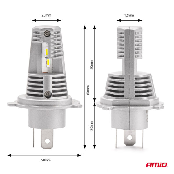Amio ΛΑΜΠΕΣ LED H4 10-16V 40W 6.500K 4400lm  (ΨΥΚΤΡΑ) X1 AMIO - 2ΤΕΜ. - Image 4