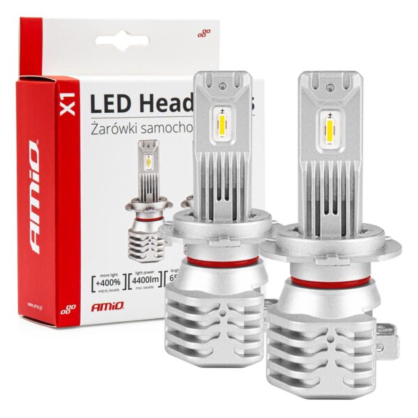 Amio ΛΑΜΠΕΣ LED H7 10-16V 40W 6.500K 4400lm  (ΨΥΚΤΡΑ) X1 AMIO - 2ΤΕΜ.