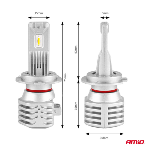 Amio ΛΑΜΠΕΣ LED H7 10-16V 40W 6.500K 4400lm  (ΨΥΚΤΡΑ) X1 AMIO - 2ΤΕΜ. - Image 4