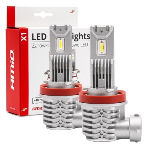 Amio ΛΑΜΠΕΣ LED H8/H9/H11 10-16V 40W 6.500K 4400lm  (ΨΥΚΤΡΑ) X1 SERIES AMIO – 2ΤΕΜ.