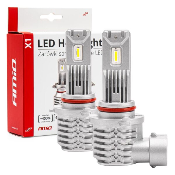 Amio ΛΑΜΠΕΣ LED HΒ4 9006 10-16V 40W 6.500K 4400lm  (ΨΥΚΤΡΑ) X1 SERIES AMIO - 2ΤΕΜ.