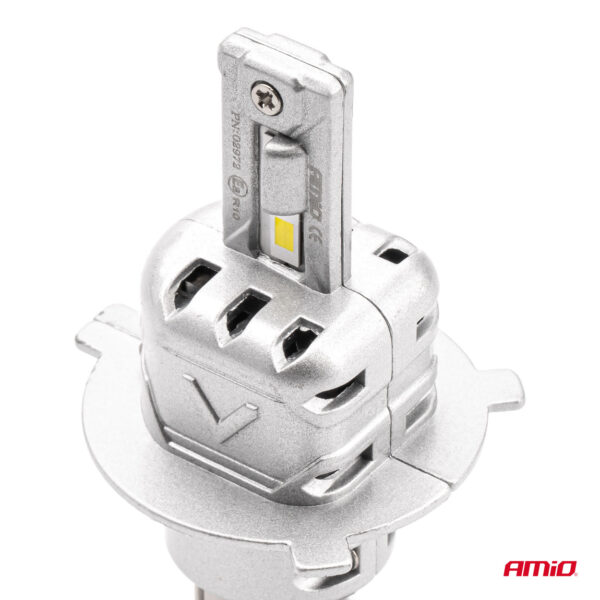 Amio ΛΑΜΠΕΣ LED H4 10-16V 72W 6.500K 7920lm CANBUS (ΑΝΕΜΙΣΤΗΡΑΚΙ) X2 SERIES AMIO - 2ΤΕΜ. - Image 2