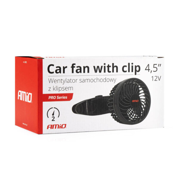 Amio ΑΝΕΜΙΣΤΗΡΑΣ 12V 4,5'' (12,2cm) ΜΕ ΦΙΣ ΑΝΑΠΤΗΡΑ 2 ΤΑΧΥΤΗΤΩΝ & ΜΑΝΤΑΛΑΚΙ PRO SERIES  ΑMiO - 1 TEM. - Image 3