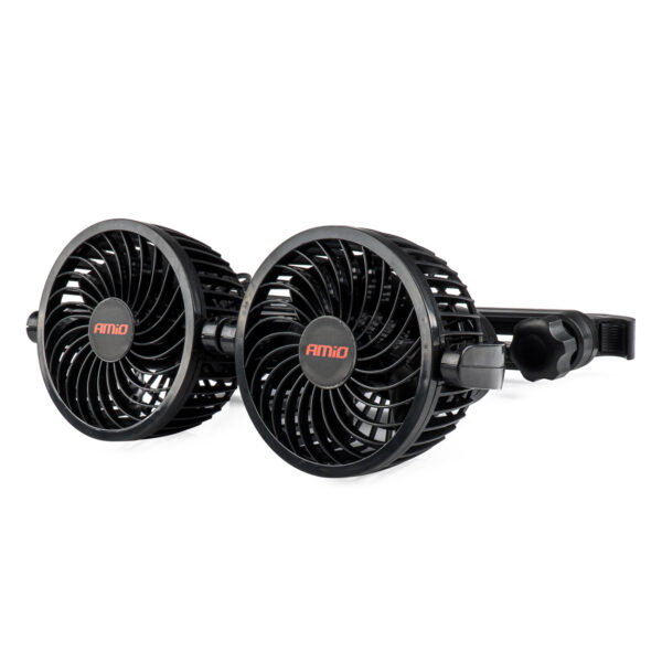 Amio ΑΝΕΜΙΣΤΗΡΑΣ ΔΙΠΛΟΣ 12V 2χ4''(10,8cm) ΜΕ ΦΙΣ ΑΝΑΠΤΗΡΑ 2 ΤΑΧΥΤΗΤΩΝ & ΣΤΗΡΙΞΗ ΣΤΟ ΠΡΟΣΚΕΦΑΛΟ ΑMiO - 1 TEM.